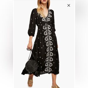 green emerald velvet dress Fable Yellow Strapless Fitted Knit Midi Dress with Floral Eyelets